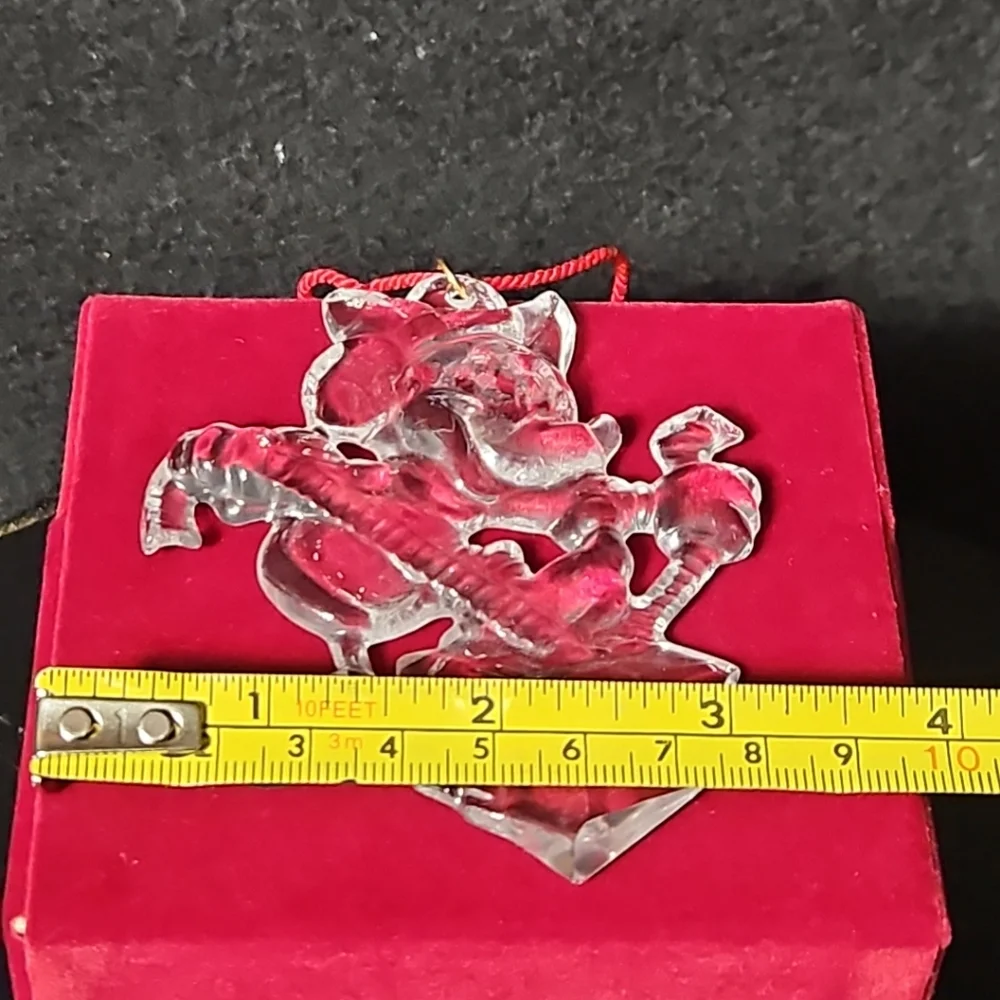 Disney Merry 24% Full lead Crystal Holiday Ornament Xmas Mickey Mouse Exclusive‎